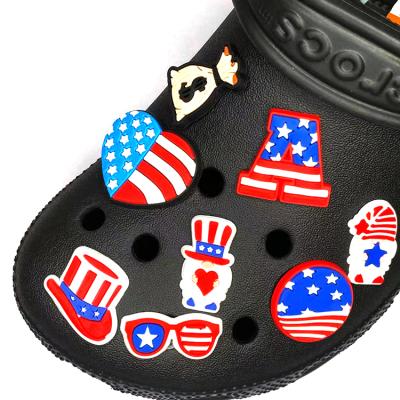 China Custom Hot Sale Eco-friendly 3d Croc Shoe Charm Shoe Lace Soft Rubber Charms For Shoe Accessories for sale