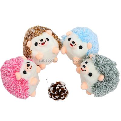 China Stuffed Cartoon Plush Hedgehog Toys Key Chain Ring Pendant Toy Animal Stuffed Gifts For Kids Animal Toys for sale