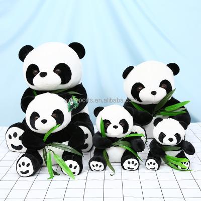 China Custom Cute Gift Material Stuffed Plush Doll Soft Push Panda Toy For Children Teddy Bear Panda Bear Toy 9cm 25cm 60cm for sale