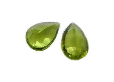 China Peridot-echte Edelstein-Birnen unbehandelt für Peridot Jewlery 0.44carat zu verkaufen