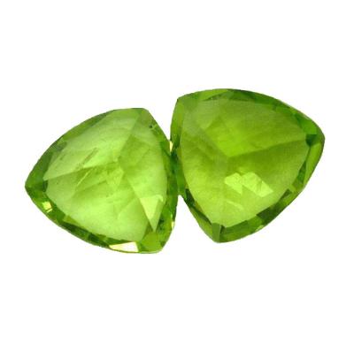 China lose Edelsteine Trillion des Peridot-0.48carat für Peridot schellt 5mm zu verkaufen