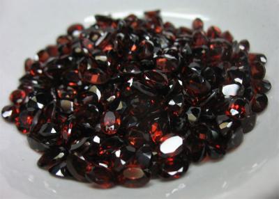 China ovale natürliche rote Granats-Edelsteine 3A 1.4cts für silbernen Schmuck 8×6mm zu verkaufen