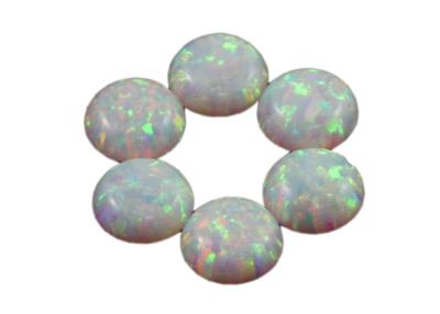 China O laboratório redondo da opala criou o corte fraco de Cabochone de pedras preciosas, 4mm x 4mm à venda