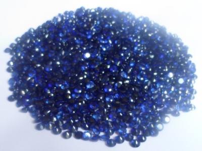 China Brilliant Cut Lab Created Stones Blue For Custom Jewelry 0.04cts for sale