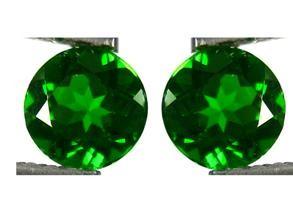 China Round Green Chrome Diopside For Loose Gemstones Pendants AA AAA for sale