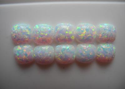 China Opal Cabochone Cut Lab Created Loose Gemstones Round , 3mm x 3mm for sale