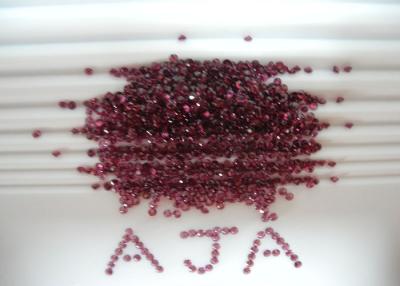 China 3mm 0.12cts Rhodolite Garnet Gemstones With Brilliant Cutting for sale