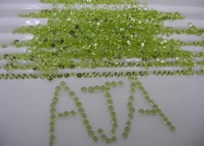 China 2mm grüne Peridot-lose Edelstein-rundes unbehandeltes mit Peridot Earings zu verkaufen