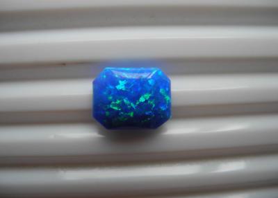 China Square Cutting Lab Created Loose Gemstones Blue Synthetic 5mm for sale