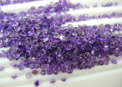 China 2.5mm Round Purple Natural Amethyst Stones For Loose Gemstones Pendants for sale