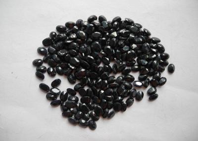 China Loses natürliches 4mm x 3mm schwarzes unbehandeltes Oval des Spinell-Schmuck-3mm zu verkaufen