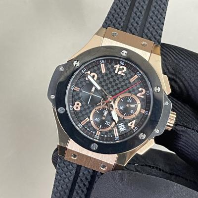 China Auto Date HU Custom Men's Multifunction Quartz Watch Chronograph 42mm316L Stainless Steel for sale