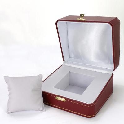 China Wholesale Eco - Friendly Luxury Brand Watch Box Brown Plastic Watch Packaging Box For Gift for sale