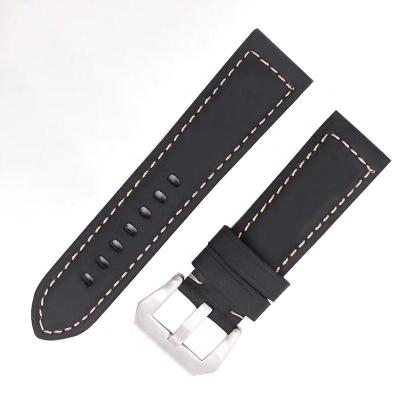 China Luxury High Quality Leather Belt Crazy Horse Leather Watch Bands for sale