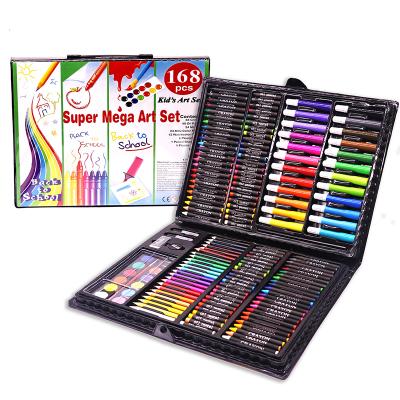 China 168pcs PVC Box Painting Sets Packing Stationary Sets Drawing Toys For Primary School Student Art Sets SLWY-HB13 for sale