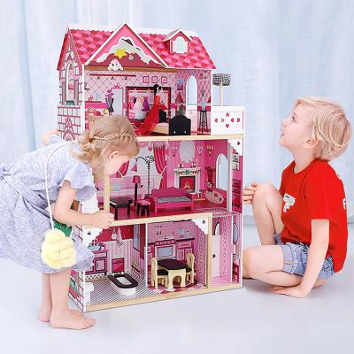 China DIY TOY Wooden Toy House Toy Role Play Wooden Doll's Room for sale