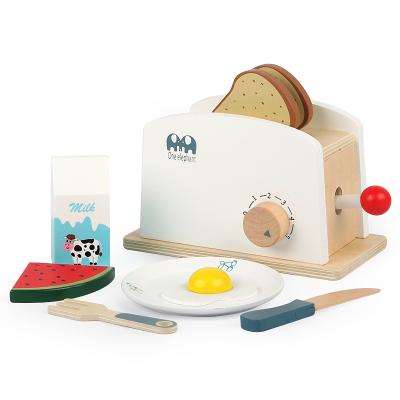 China Wholesale China Wooden Kids Pretend Play Simulation Toy Bread Toaster Kitchen Set Toy For Children for sale