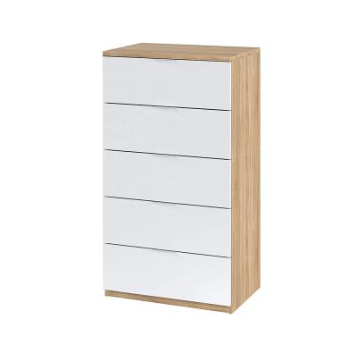 China Storage OEM Storage Cabinet With 5 Drawers Floor Wooden Drawer Chest for sale