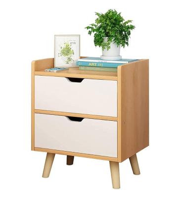 China Factory Direct Sale Modern Wooden Nightstand Bedroom Bedside Table for sale