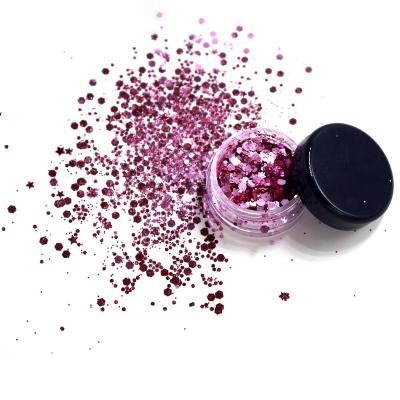 China Wholesale Glitter Powder Laser Hair Forehead Eye Face Body Jewelry Party Laser Glitter Powder Festival Cosmetic Glitter Flash Ultraviolet Body Paint for sale