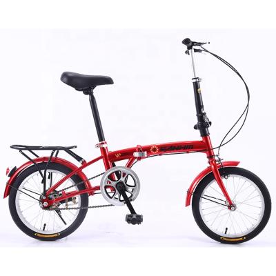 China Lady Bike Factory Supply 16 Inch Folding Bike Lady Speed ​​Lady Folding Single Bike for sale