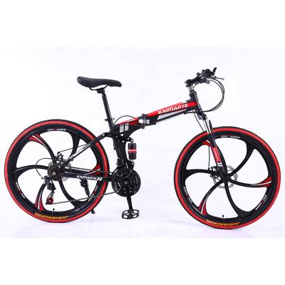 China High quality wholesale cheap folding bike 21 speed lightweight folding mtb 26 inch for sale