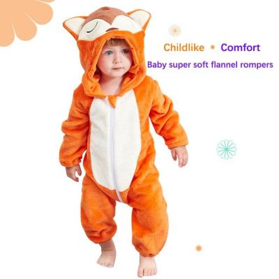 China Long Sleeves Customized Newborn Girls Cartoon Pajamas Cosplay Clothes Long Sleeving Baby Boy Rompers Winter for sale