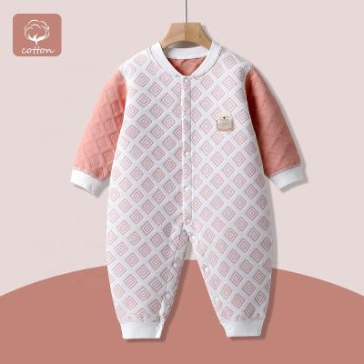 China Wholesale Polyester/Cotton Newborn Baby Clothes Long Sleeve Jumpsuit Jumpsuit Outfit Baby Winter Romper for sale