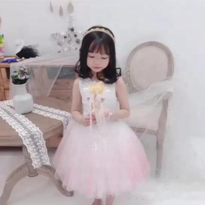 China Hot Selling Summer Fashion Lace Princess Kids Clothes Washable Birthday Girls' Sleeveless Dresses For Babi for sale