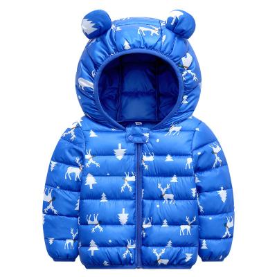 China Cheapest Thick Baby Anti-Shrink Coat Lightweight Waterproof Animal Pattern Baby Clothes Zipper Baby Jacket For Girl for sale