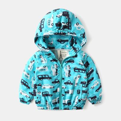 China Baby Long Sleeve Baby 100% Poly Cloth Colorful Animal Pattern Cute Colorful Windproof Warm Anti-Shrink Coat Baby Jacket for sale