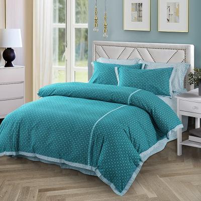 China PORTABLE Home Textile 100% Cotton Sheet Bedding Set Bed Linen for sale