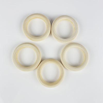 China Toy Natural Wood Soft Ring Wooden Teething Ring Jewelry Making for sale