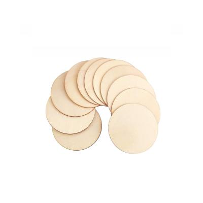 China Europe Natural Unfinished White Round Discs Handwork Large Wooden Pieces Log Slices for sale