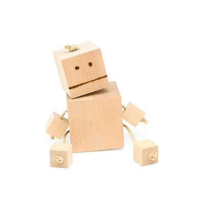 China DIY TOY DIY Blank Wooden Toy Cubes Natural Unfinished Baby Wooden Square Blocks for sale