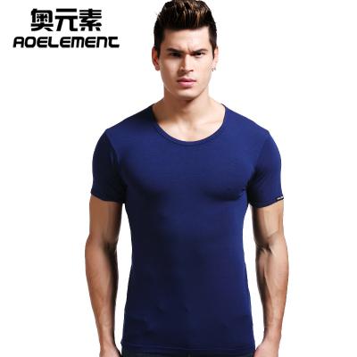 China Factory Wholesale Custom Men's Knit Logo V-Neck T-Shirts Clothes Anti-Shrink For Men Bulk Breathable Sports Gym Blank T-shirt for sale