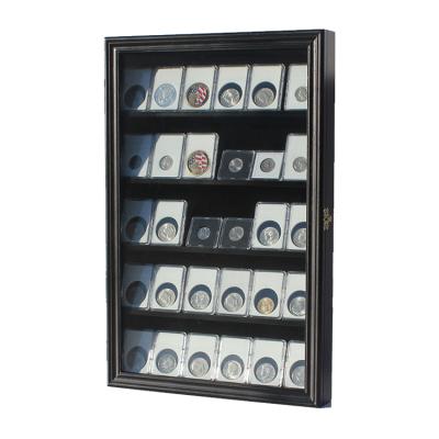 China Wooden Coin Slab Display Case for sale