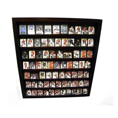 China Wooden Card Display Case Rated Baseball Cards for sale