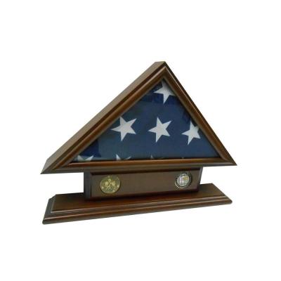 China 5'x9' Acrylic Flag Case for Veteran/Burial/Burial Flag with Name Tag and 2 Coin for sale