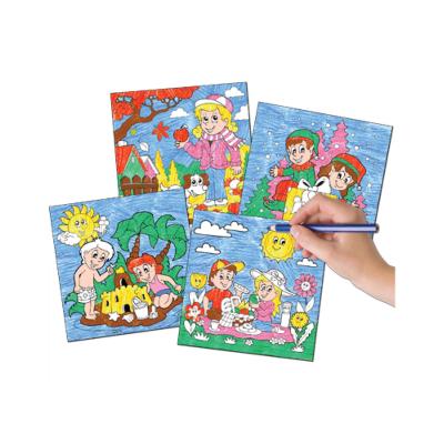 China 2022 kids art montessori toys game card suction lovely animal pattern drawing toys 23.5*15.5*5.2cm for sale