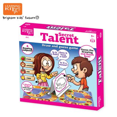 China Educational Guess .Inactive Guess Kid Toys Personalized Draw and Kids Educational Board Game Learning Art for sale