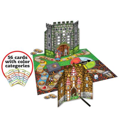 China DIY Cartoon Castle and Knight Play Spelling Toys Children Board Game 27.0*27.0*5.3cm for sale