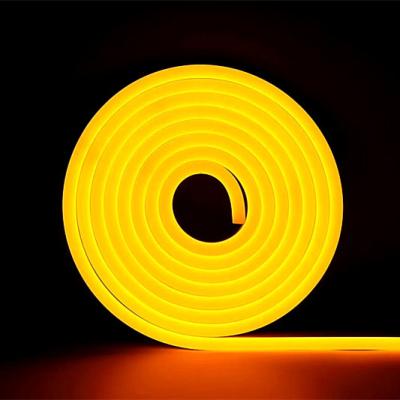 China Hotel DC12V 6mm 8mm 2.5cm Cuttable Lemon Yellow Color 1cm Led Neon Strip for sale