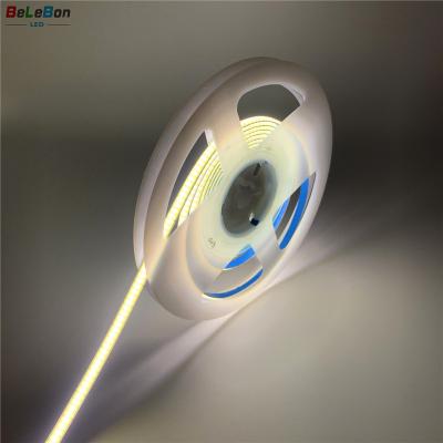 China Bestselling 8mm 10mm Hotel Dual Color Adjustable Temperature 6500K CCT Width 2700K To White COB 12v 24v Led Strip Light for sale