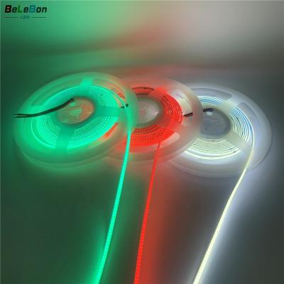 China Hotel 12V Flexible LED Strips Waterproof IP20 IP65 IP67 IP68 5m FCOB Color COB LED Light Green Blue Red White Neon Strips 24V for sale