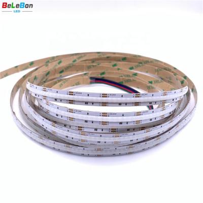 China Hotel COB led strips DC12V 24V 10mm width 15W/m RGB cob light strips dotless COB RGB led strip lighting for sale