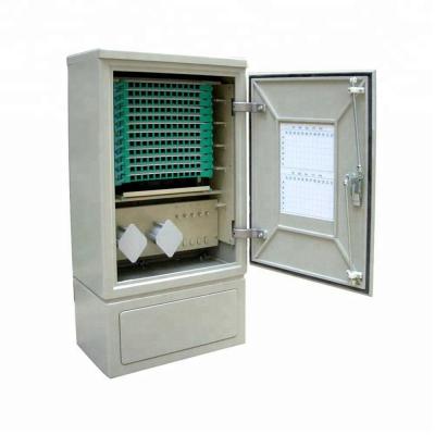 China Outdoor Fiber Optic Cross Connect Cabinet 144 Core Fiber Optic 288 Fiber Optic Cross Cabinet FTTH Outdoor Cabinet for sale