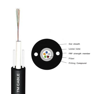 China FTTH Central Bundled Outdoor Aerial Cable Fiber Optic Cable GYXFTY for sale