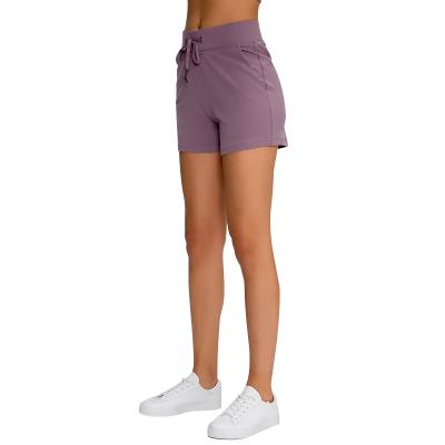 China China Supplier Wholesale Shop Low MOQ High Waist Breathable Fitness Gym Workout Yoga Jogging Shorts With Pockets for sale