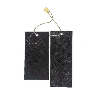 China Viable Custom Brand Logo Craft Paper Clothes Garment Jeans Hangtag for sale